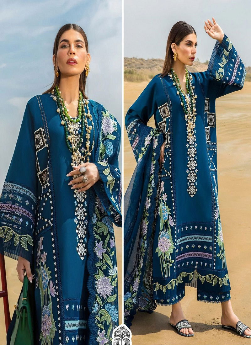 Zaha Crimson Designer Pakistani Suit Collection
